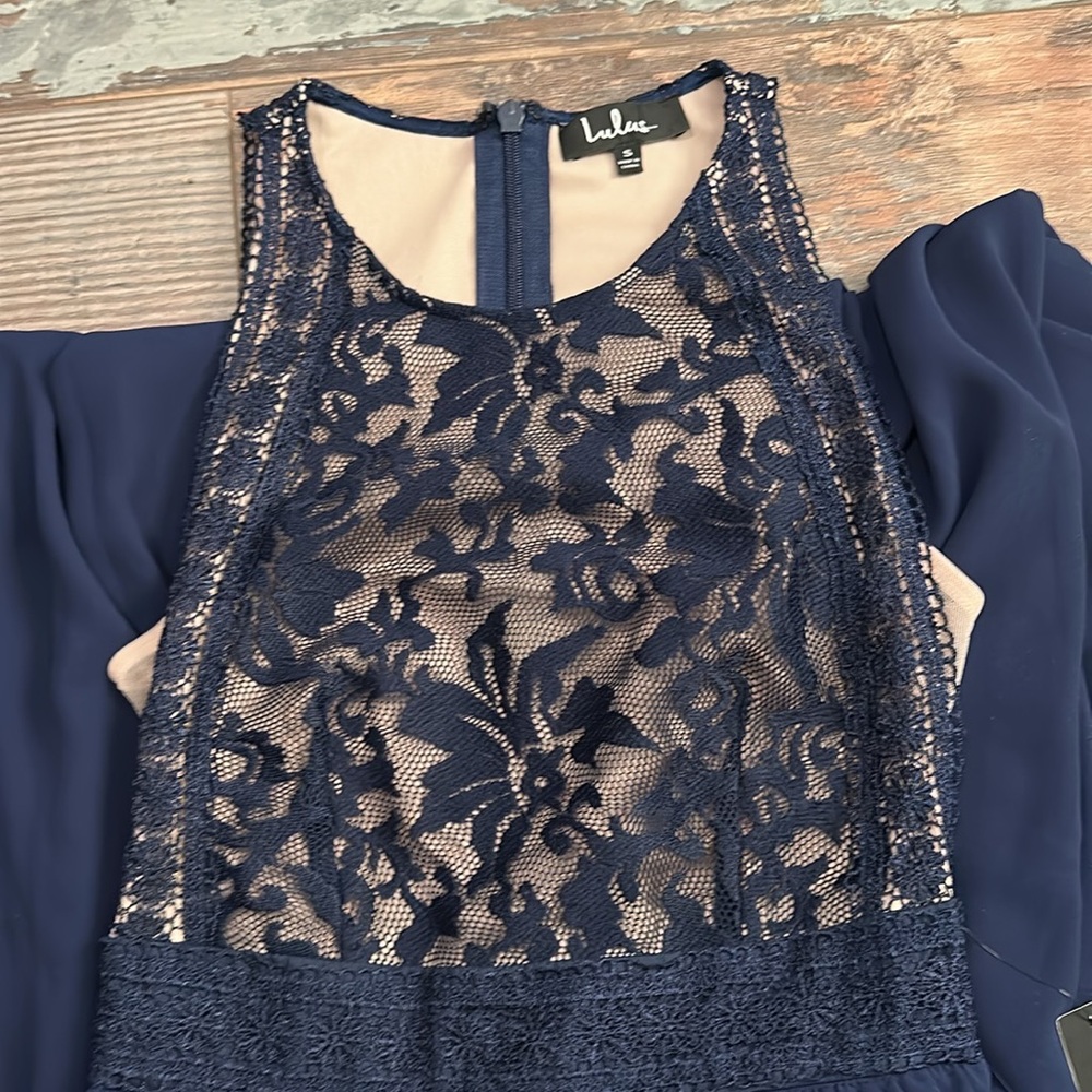 Lulus Navy Lace Dress